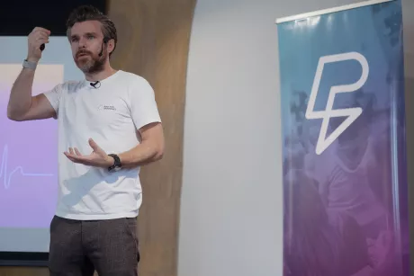 Lieven Van Linden tijdens keynote